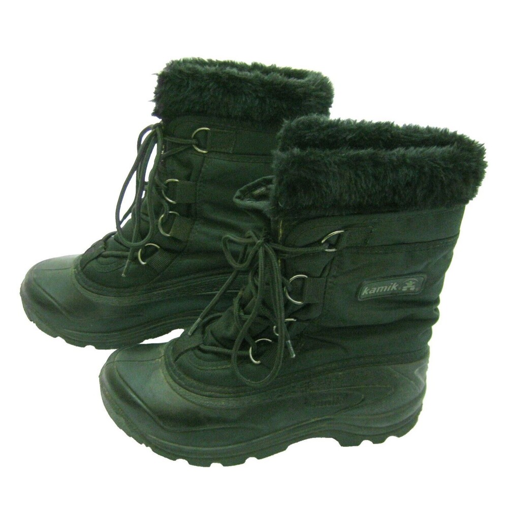 KAMIK Women's (Size 9) Black Snow Boots Waterproof Outdoor Winter Hiking Work